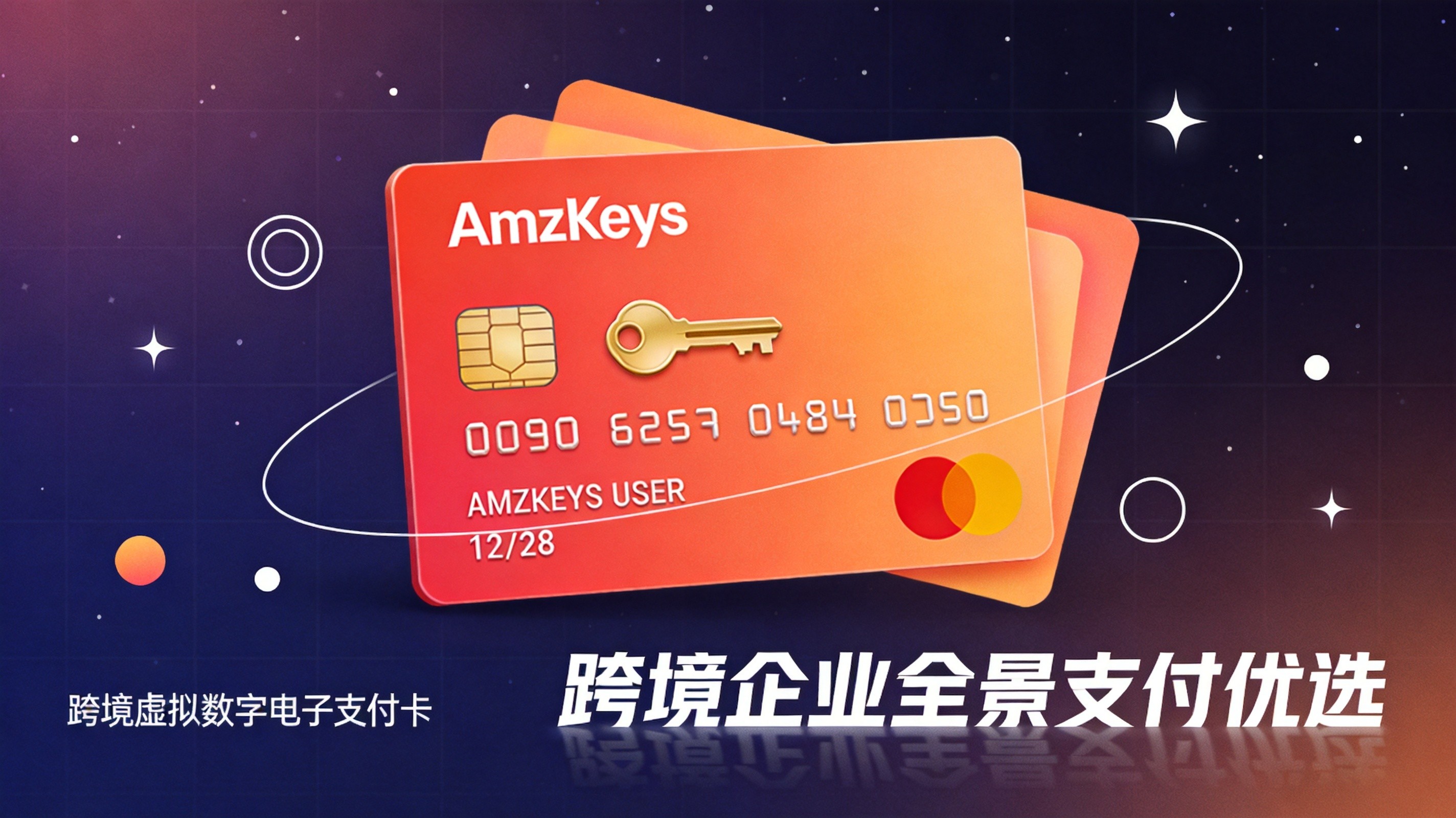 Amzkeys虚拟信用卡卡面展示